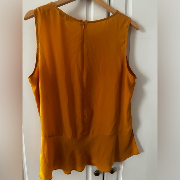 Rose & Olive Peplum Top, XL, Gold/Yellow - Picture 4 of 4